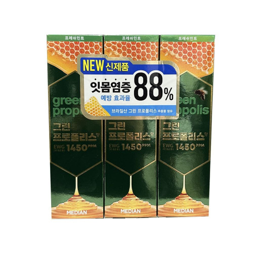 그린프로폴리스 치약 프레쉬민트 100g 3개입 메디안
