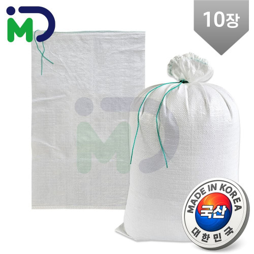 국산 마대 40kg 10장 자루 포대 현장마대 산업용 모래 폐기물 낙엽 재활용 분리수거