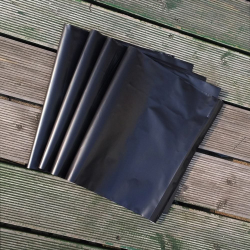 컬러 택배봉투 HDPE 25cmX35cm +4cm -검정 100매