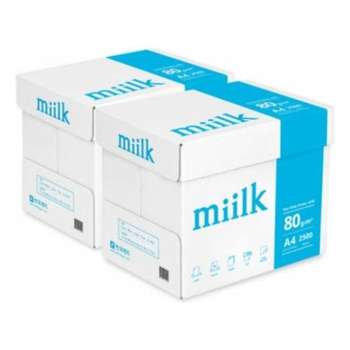 밀크 A4 80g 5000매 복사용지 (500매x5권 2박스)