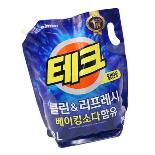 테크 액체세제 리필 일반용 1.8L 1P 빨래 세탁 세제