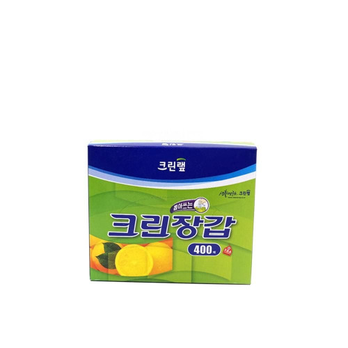 크린랩 뽑아쓰는 크린장갑 400매 일회용 위생장갑