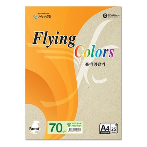 플라잉칼라 Pk02 얼스팩 A4 70g 복사용지 25매입 10개