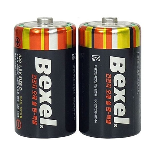 벡셀 건전지 1.5V/DM/R20.대.1세트/2
