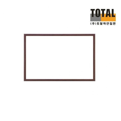 화이트자석보드 월넛우드 재질 400x600