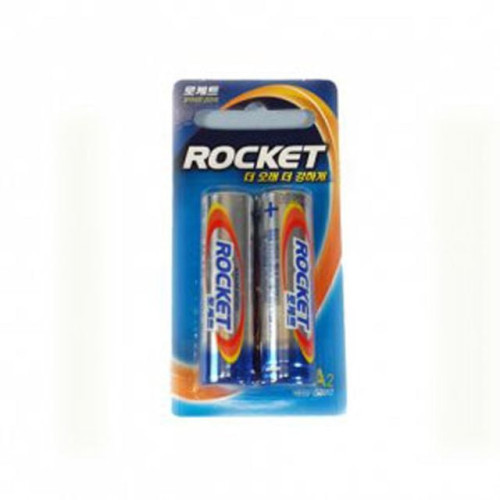 로케트(알카라인)건전지 1.5v AA타입(1카트 2개입)