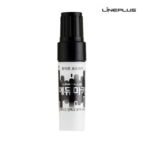 라인플러스 에듀 화이트 보드마카 12개1다스 검정색