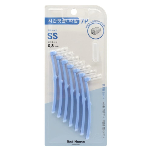 우일 덴탈치간칫솔L형 7P SS 0.8mm-9301