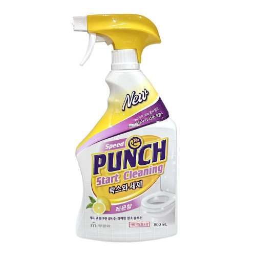 무궁화 스피드 펀치 락스와 청소 세제 세정제 레몬향 800ml 1개