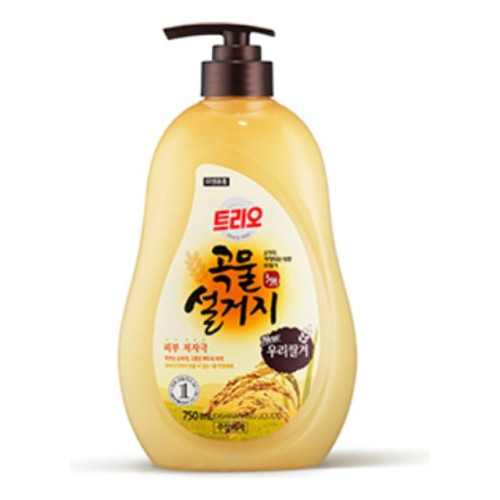 트리오 곡물설거지 우리쌀겨 750ml 애경 주방세제