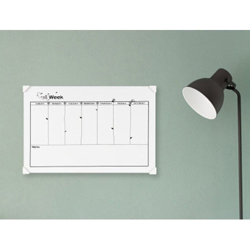 노프레임 화이트 보드 주간 계획표(60cm x 40cm)