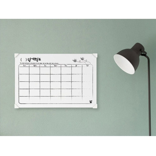 노프레임 화이트 보드 월간 계획표(60cm x 40cm)