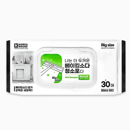 더 두꺼운 베이킹소다 청소포 대형 캡 30매