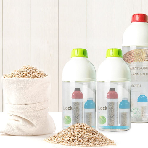 우리집 곡물용기 1300ml 밀폐 BPA프리 잡곡통 쌀통 밀가루보관 대용량 주방정리 투명보관통