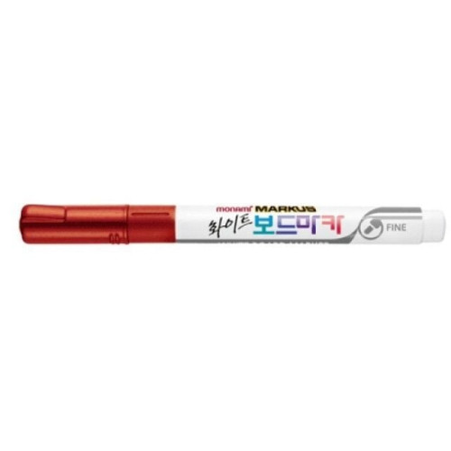 모나미 마커스 화이트 보드마카 FINE 적(12개 1타)