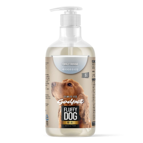 강아지 진정 린스 베이비파우더향 750ml 1P 목욕 윤기