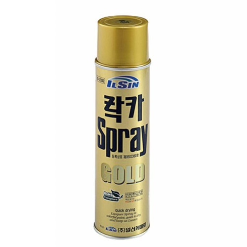 일신 락카 스프레이 금색 420ml