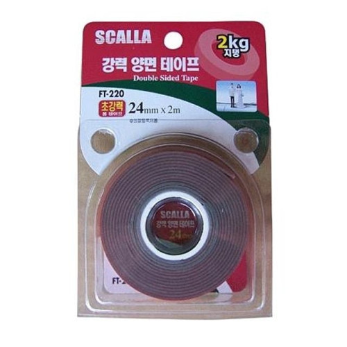 Scalla 초강력폼양면테이프 24mm 2M FT-220