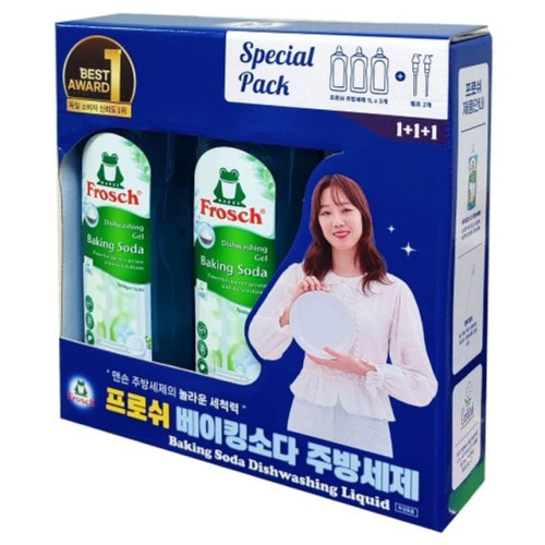 프로쉬 베이킹소다 주방세제 스페셜팩 1L 3개 펌프 2개