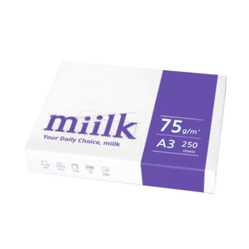 밀크 용지 복사용지 75g A3 250매 1권