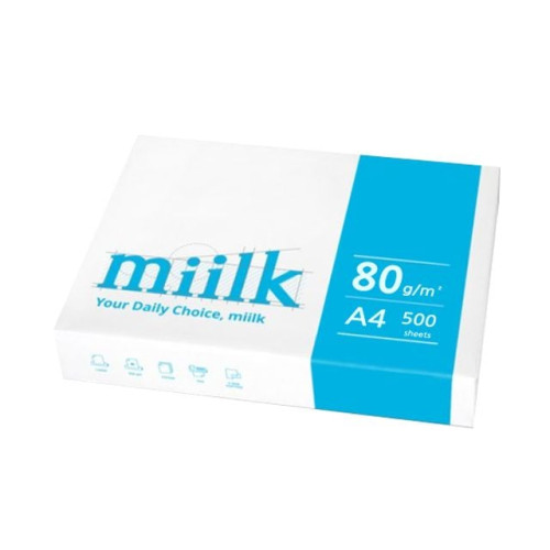 밀크 용지 복사용지 80g A4 500매 1권