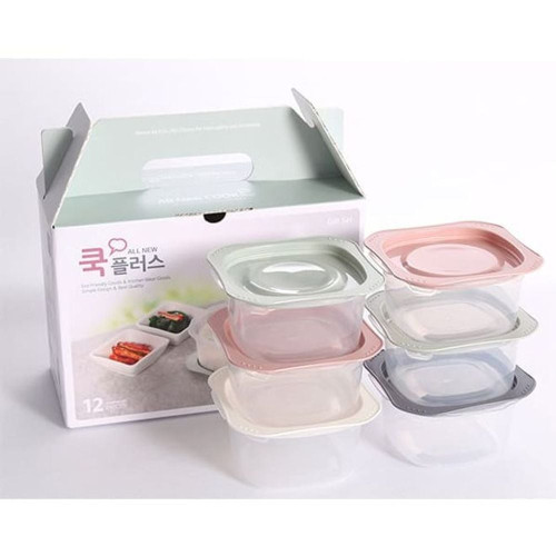 쿡플러스 냉동밥용기 전자레인지 소분 용기 300ml 6p