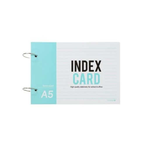 JDS 유선 정보카드 A5사이즈 index 노트 정보노트