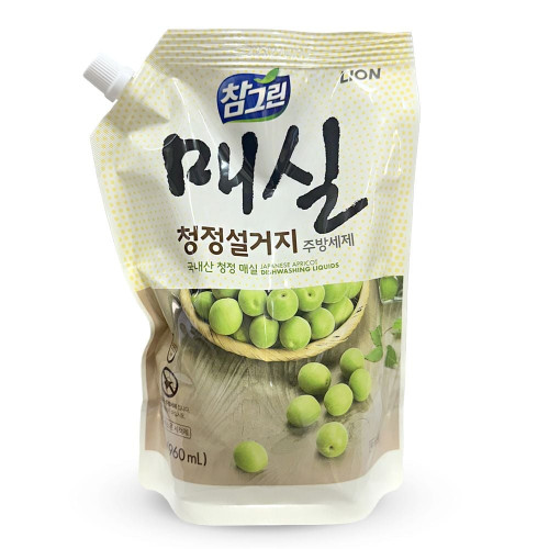 참그린 매실 청정 설거지 주방세제 리필 1kg