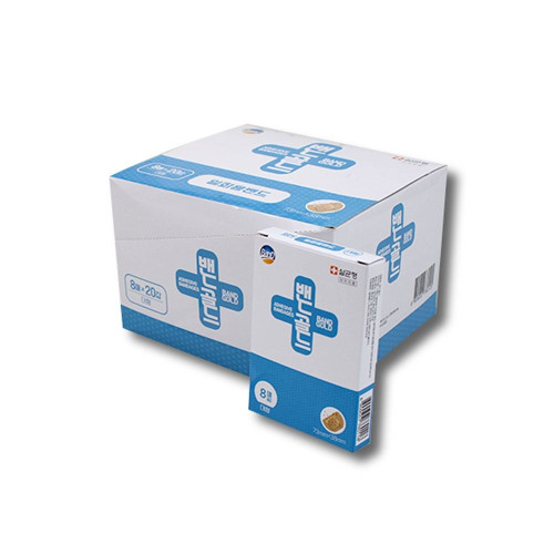 일회용밴드 대형 직사각형 38X73mm 8매X20갑 반창고