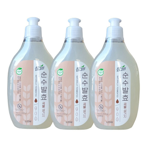 참그린곡물주방세제 500g-3개
