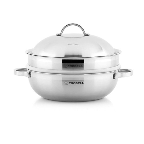 크로벨 통3중 파티웍 찜솥 28cm